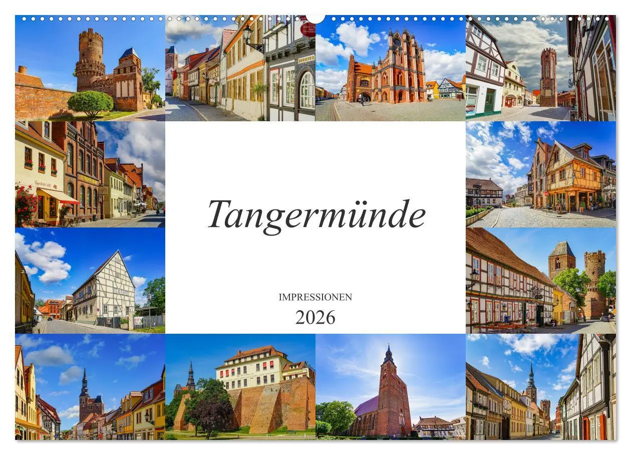 Cover: 9783457788905 | Tangermünde Impressionen (Wandkalender 2026 DIN A2 quer), CALVENDO...