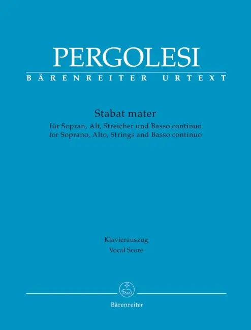 Cover: 9790006528905 | Stabat mater für Sopran, Alt, Streicher und Basso continuo,...