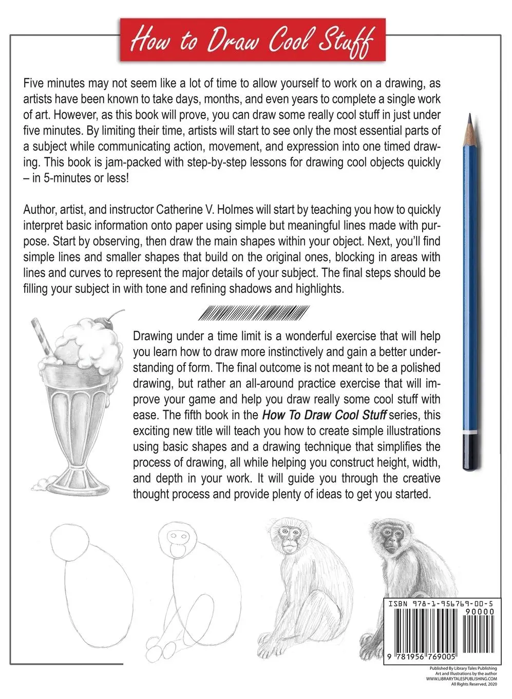 Rückseite: 9781956769005 | How to Draw Cool Stuff | The 5 Minute Workbook | Catherine V Holmes