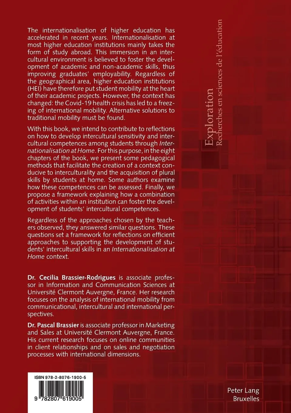 Rückseite: 9782807619005 | Internationalisation at home | Pascal Brassier (u. a.) | Taschenbuch