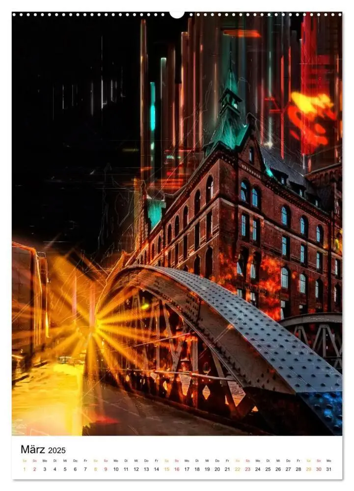 Bild: 9783435899005 | Hamburg bunte Stadt (hochwertiger Premium Wandkalender 2025 DIN A2...
