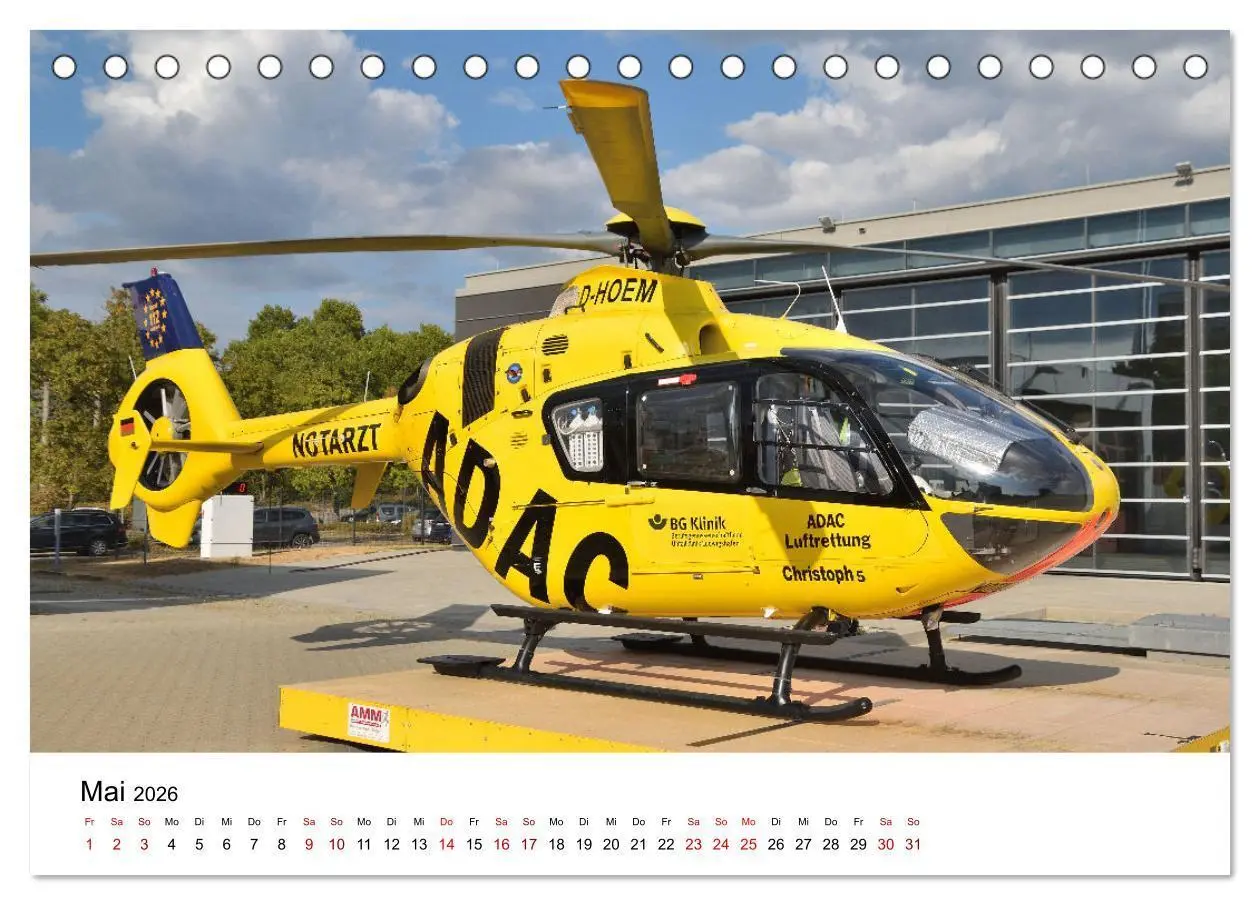 Bild: 9783457509005 | Rettungshubschrauber in Action (Tischkalender 2026 DIN A5 quer),...