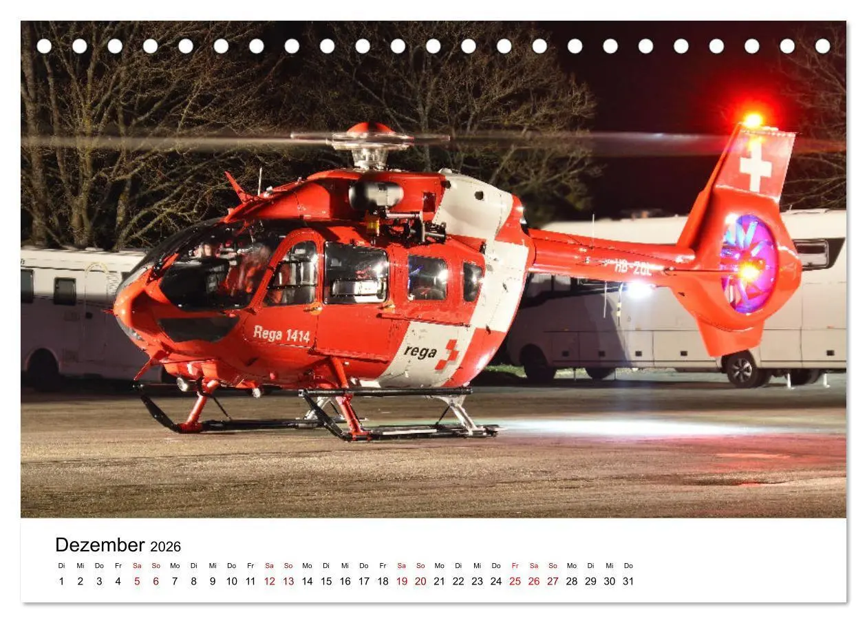 Bild: 9783457509005 | Rettungshubschrauber in Action (Tischkalender 2026 DIN A5 quer),...