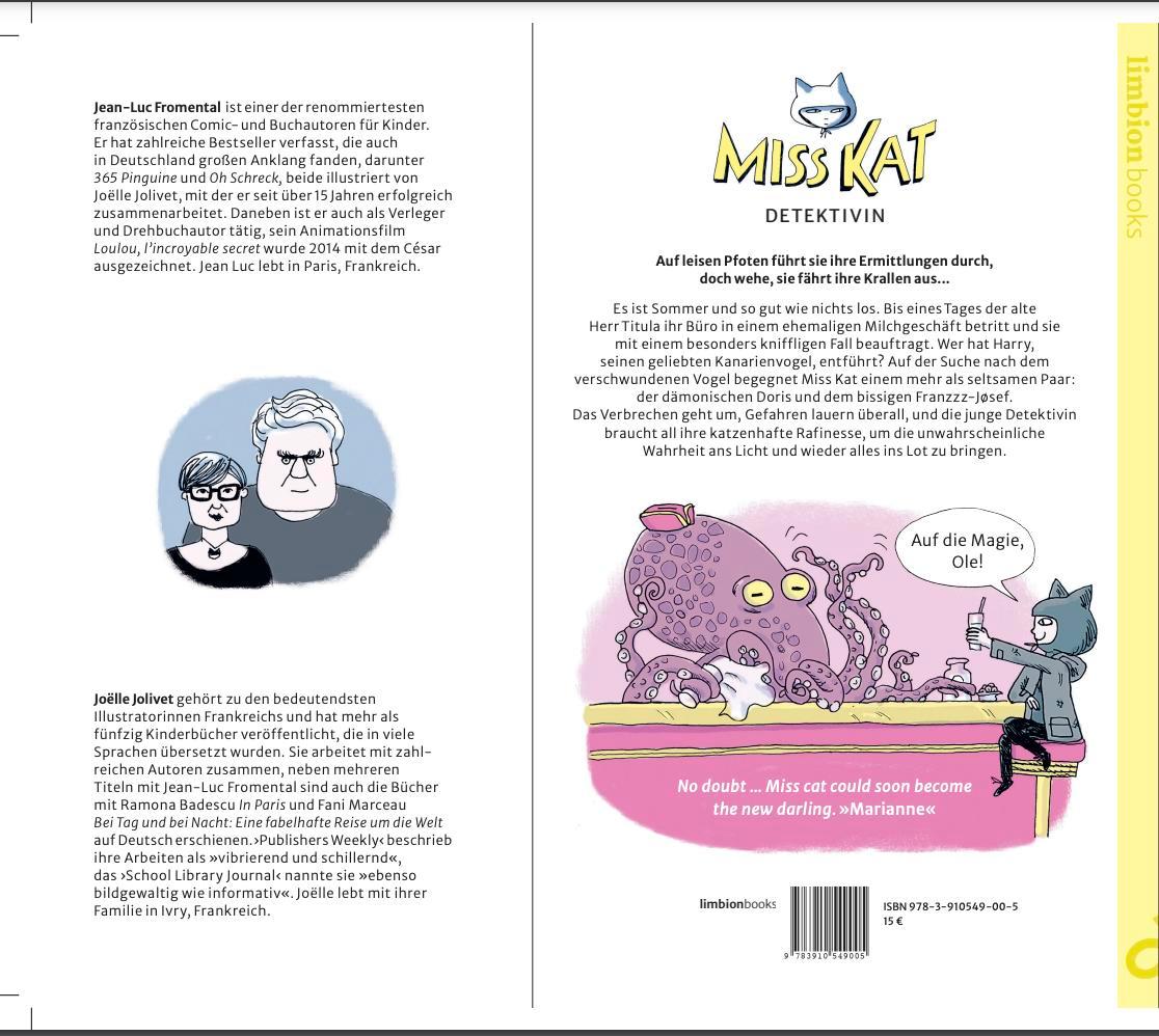 Rückseite: 9783910549005 | Miss Kat - Fall 1 - der entführte Kanari | Jean Luc Fromental | Buch