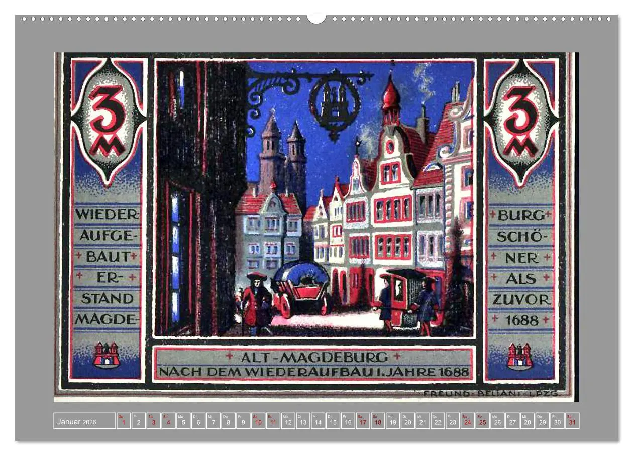 Bild: 9783457289105 | Gruß aus Magdeburg (Wandkalender 2026 DIN A2 quer), CALVENDO...