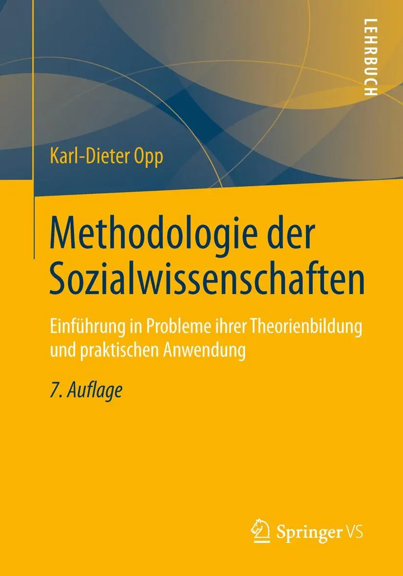Cover: 9783658019105 | Methodologie der Sozialwissenschaften | Karl-Dieter Opp | Taschenbuch