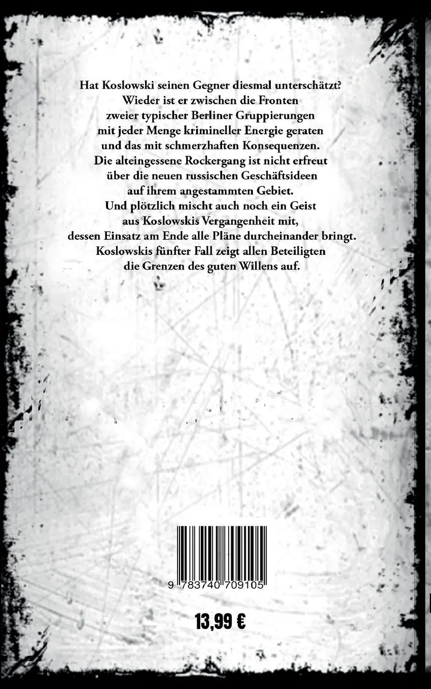 Rückseite: 9783740709105 | Brüder | Koslowskis 5.Fall | J. U. Gowski | Taschenbuch | Berlin Krimi