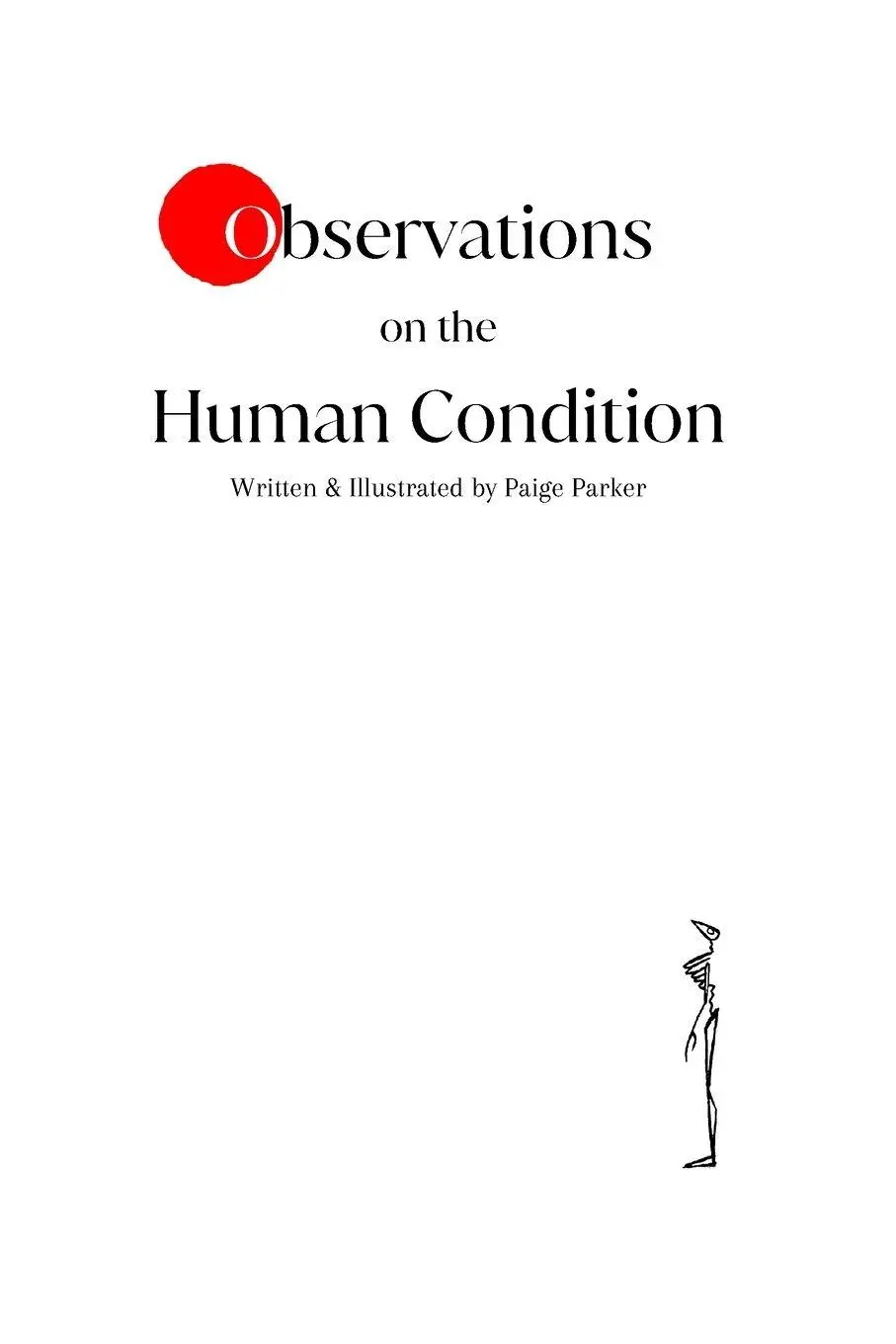 Cover: 9798218569105 | Observations on the Human Condition | Paige Parker | Taschenbuch