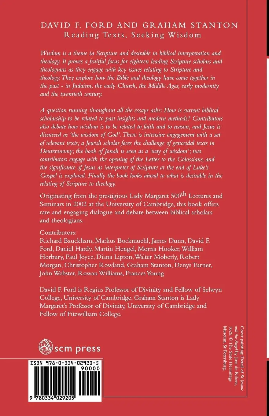 Rückseite: 9780334029205 | Reading Texts, Seeking Wisdom | David F. Ford (u. a.) | Taschenbuch