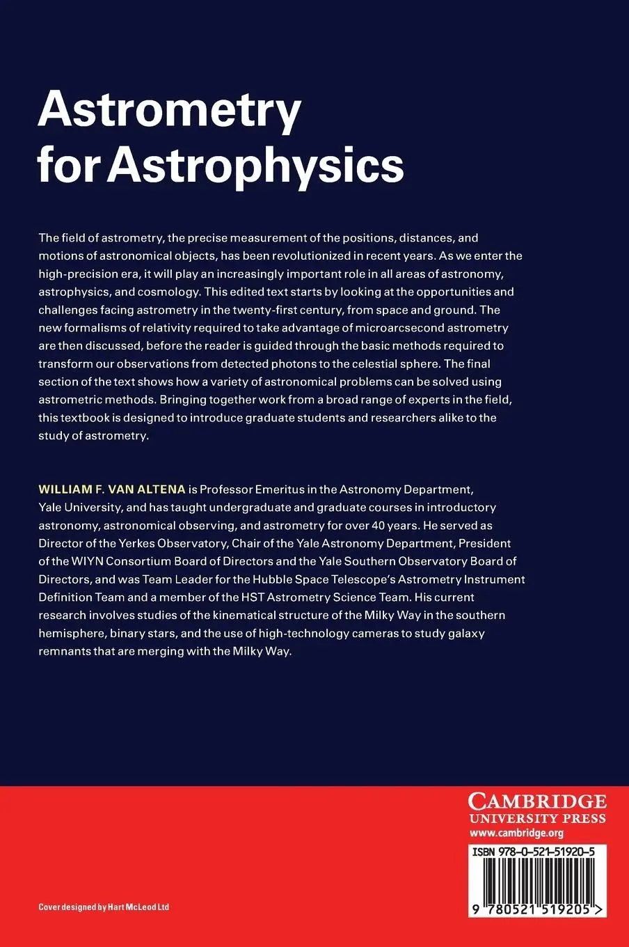 Rückseite: 9780521519205 | Astrometry for Astrophysics | William F. van Altena | Buch | Englisch
