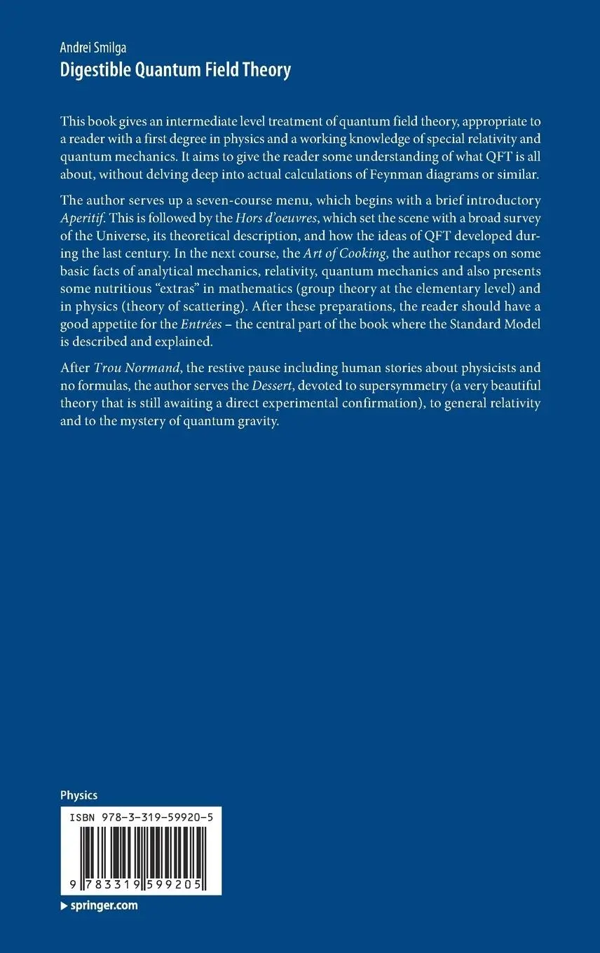 Rückseite: 9783319599205 | Digestible Quantum Field Theory | Andrei Smilga | Buch | x | Englisch