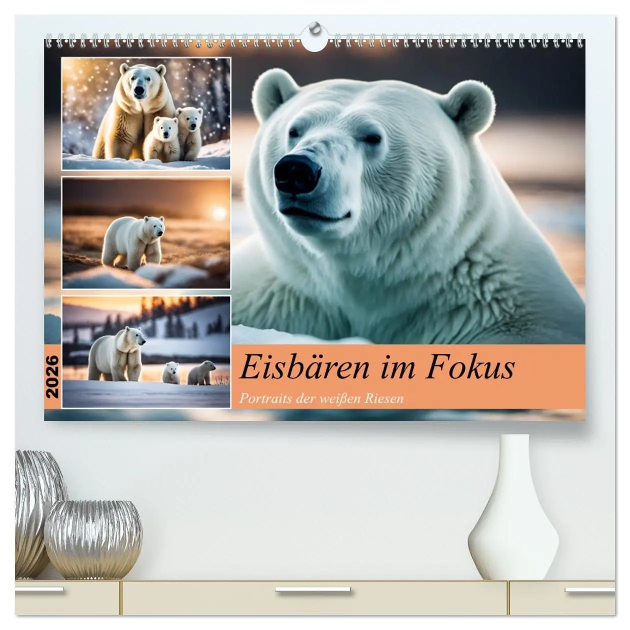 Cover: 9783457419205 | Eisbären im Fokus (hochwertiger Premium Wandkalender 2026 DIN A2...