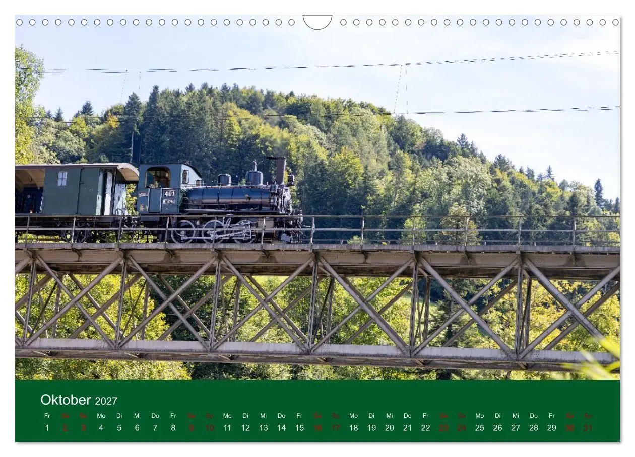 Bild: 9783594279205 | Dampfzeit zwischen Schwarzwald, Alb und Alpen (Wandkalender 2027...