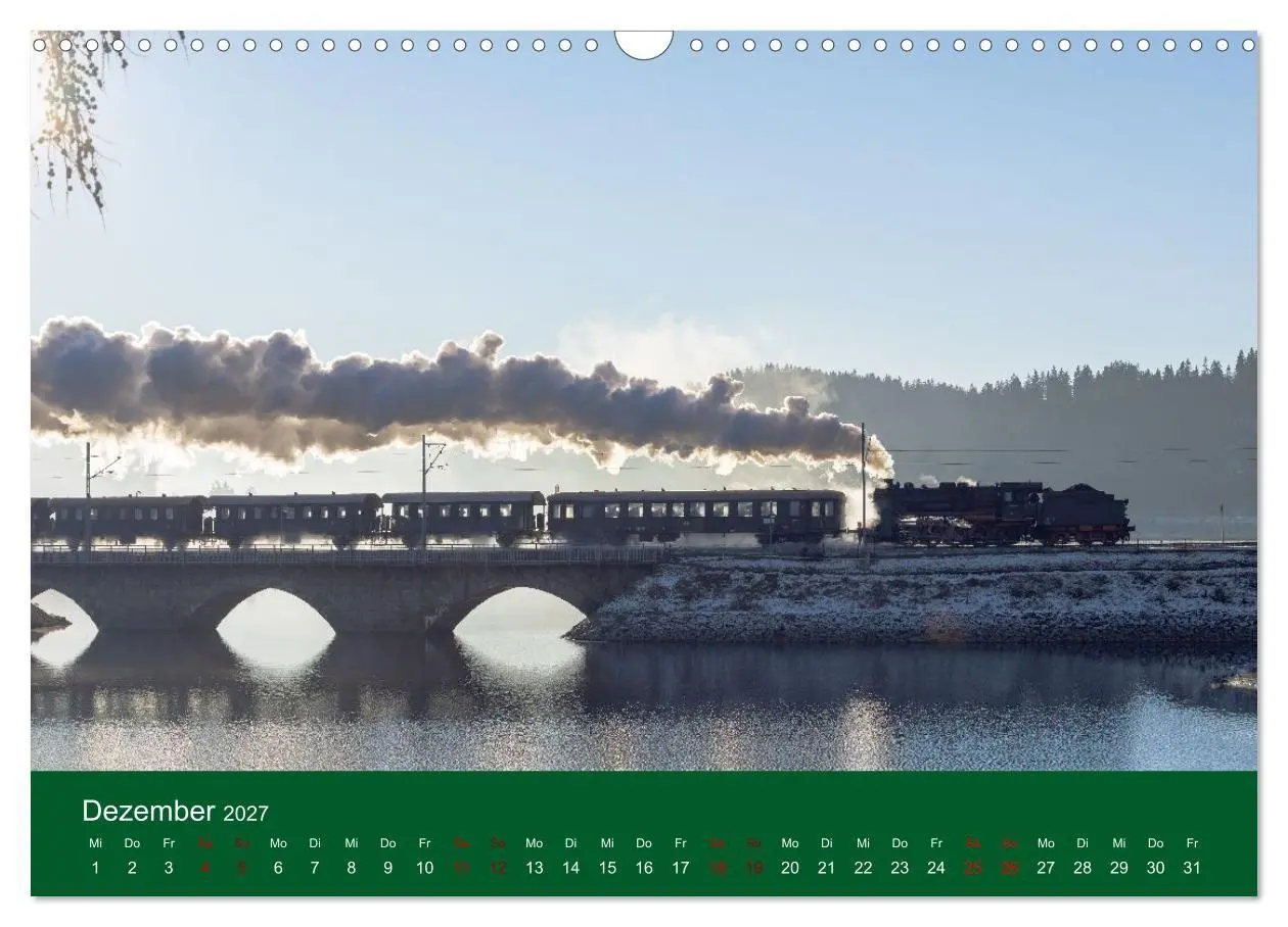 Bild: 9783594279205 | Dampfzeit zwischen Schwarzwald, Alb und Alpen (Wandkalender 2027...