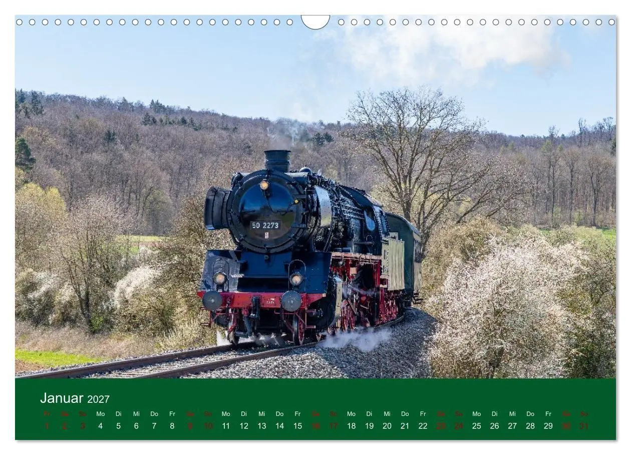 Bild: 9783594279205 | Dampfzeit zwischen Schwarzwald, Alb und Alpen (Wandkalender 2027...