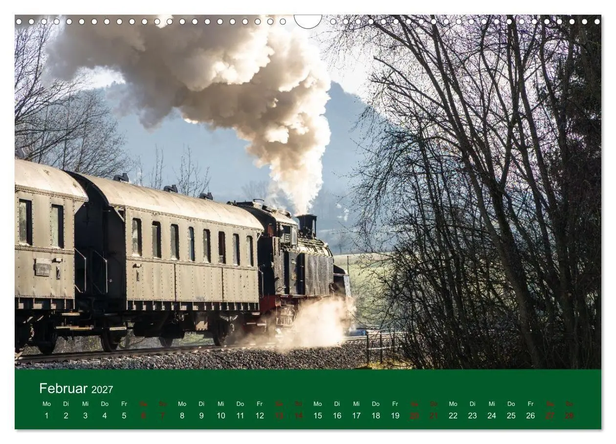Bild: 9783594279205 | Dampfzeit zwischen Schwarzwald, Alb und Alpen (Wandkalender 2027...