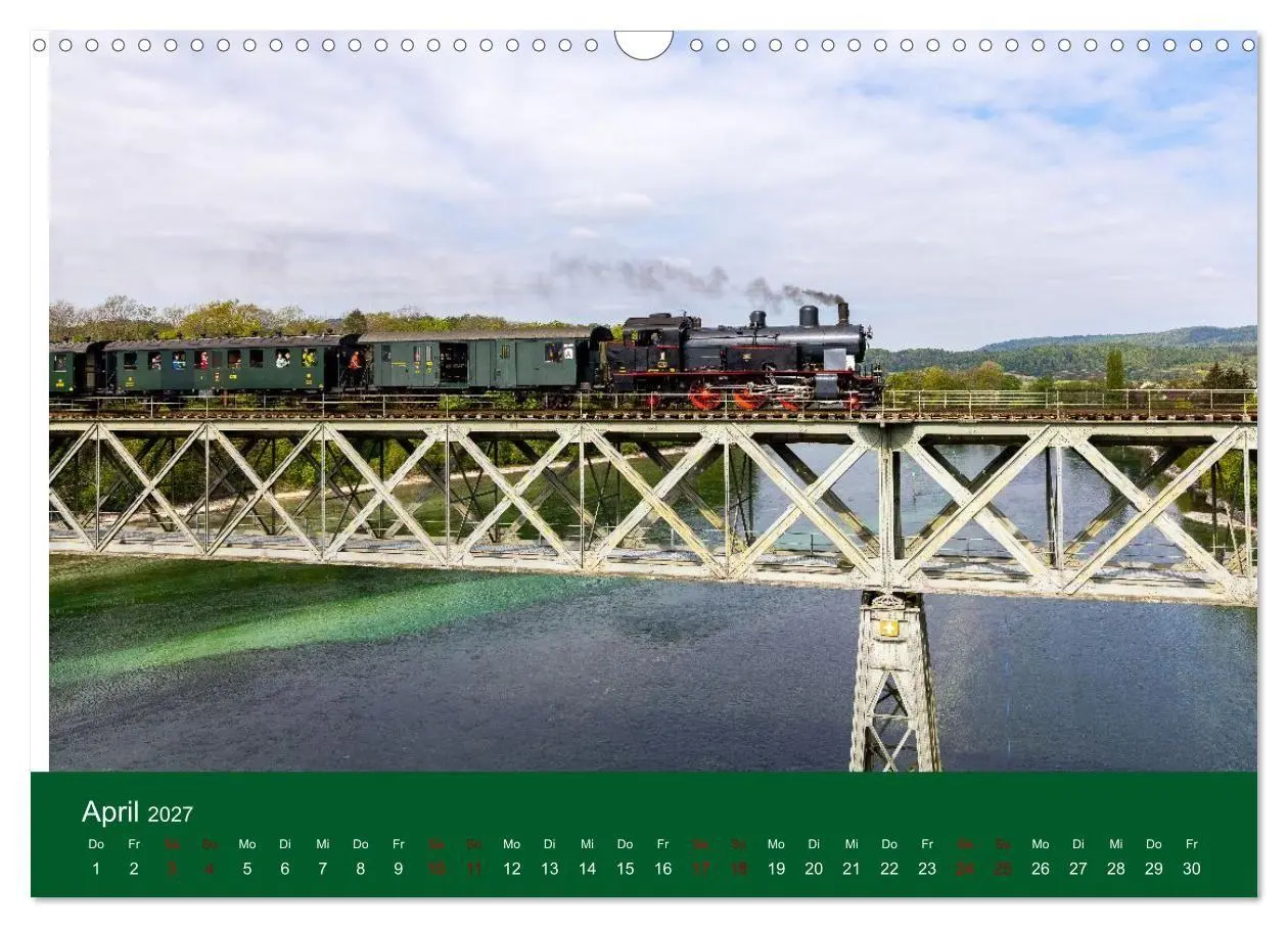 Bild: 9783594279205 | Dampfzeit zwischen Schwarzwald, Alb und Alpen (Wandkalender 2027...