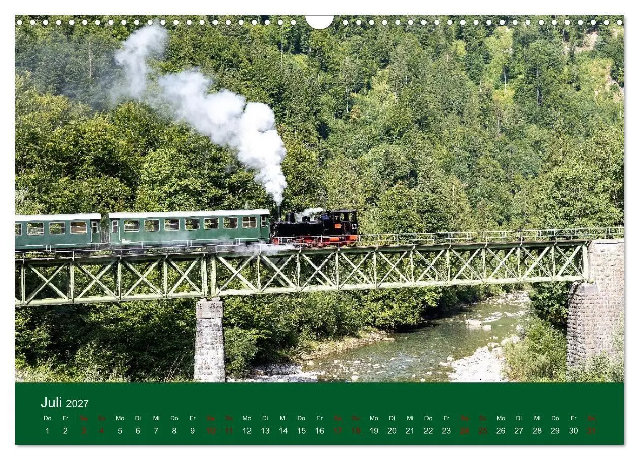 Bild: 9783594279205 | Dampfzeit zwischen Schwarzwald, Alb und Alpen (Wandkalender 2027...