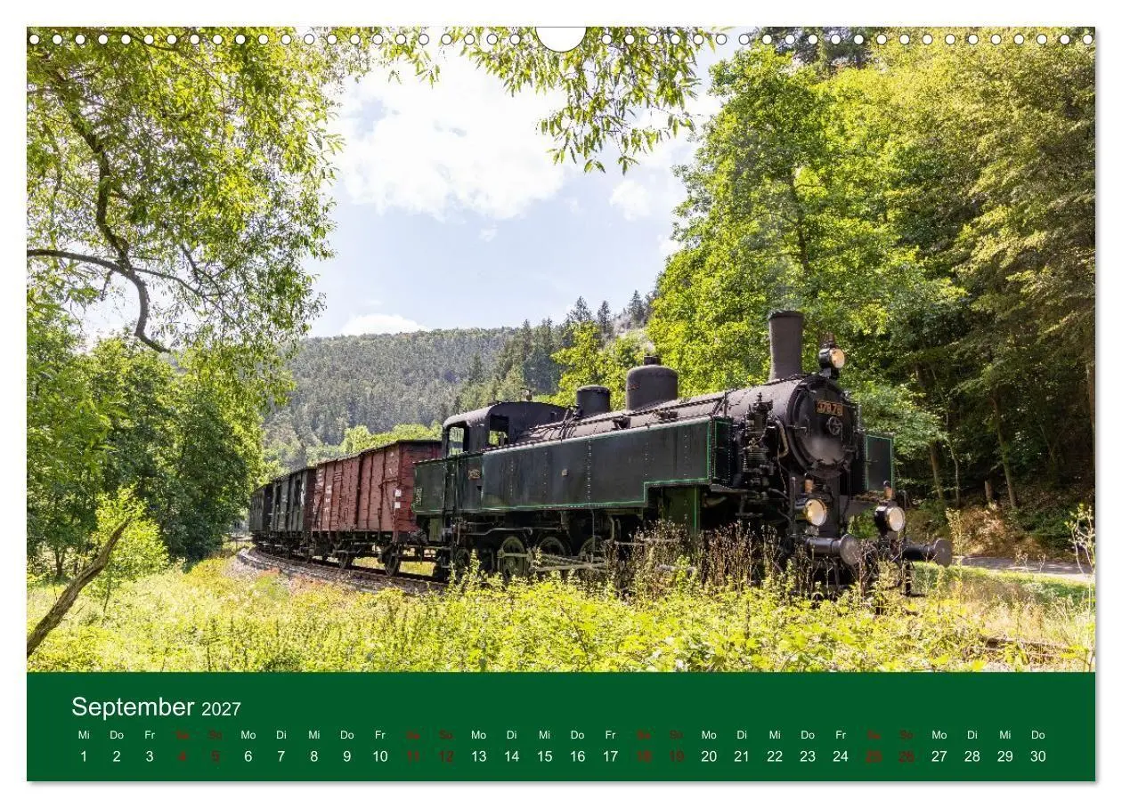 Bild: 9783594279205 | Dampfzeit zwischen Schwarzwald, Alb und Alpen (Wandkalender 2027...