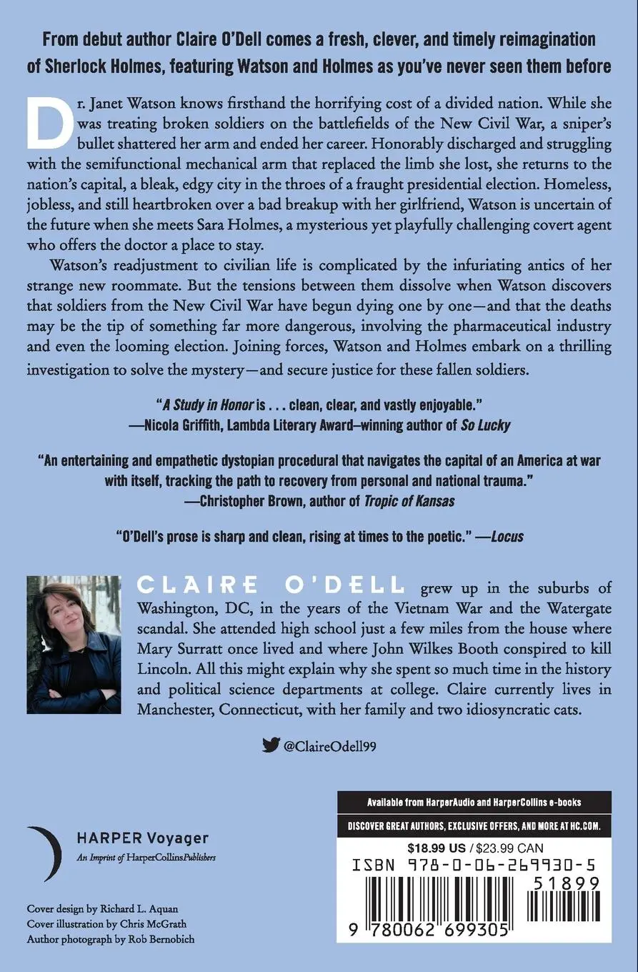 Rückseite: 9780062699305 | A Study in Honor | Claire O'Dell | Taschenbuch | Englisch | 2020