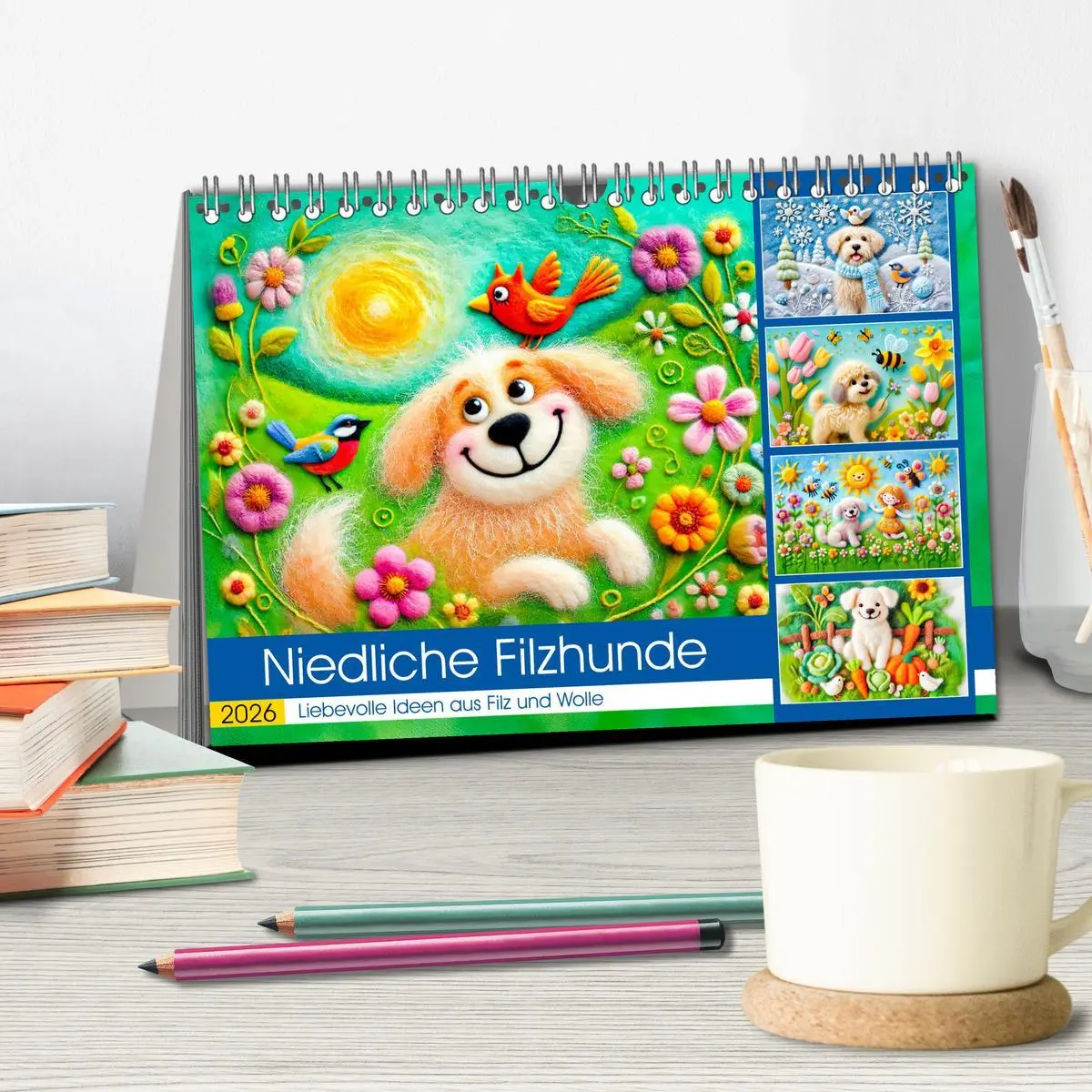 Bild: 9783457269305 | Niedliche Filzhunde - Liebevolle Ideen aus Filz und Wolle...