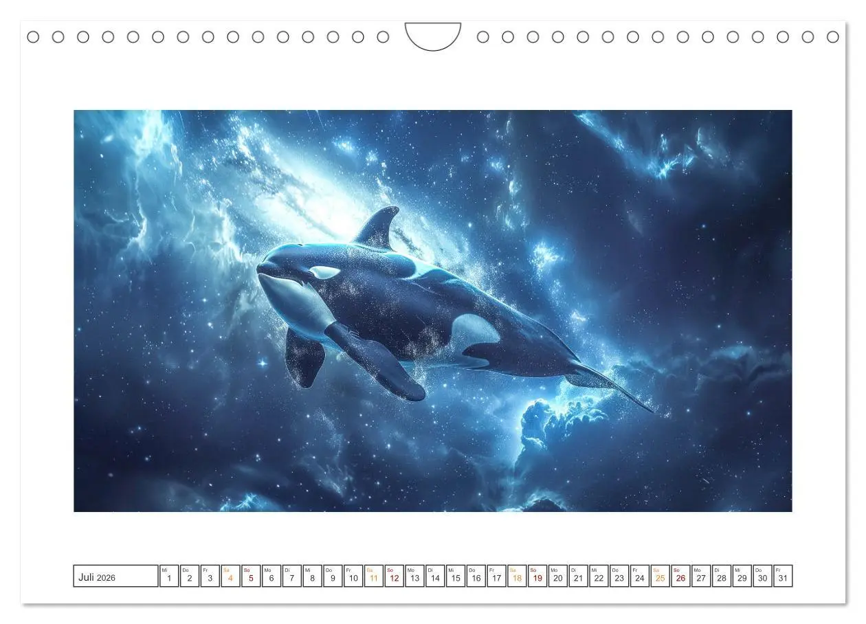 Bild: 9783457339305 | Tiere im Weltraum (Wandkalender 2026 DIN A4 quer), CALVENDO...