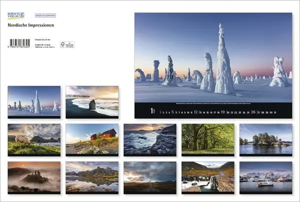 Bild: 9783731879305 | Nordische Impressionen 2025 | Korsch Verlag | Kalender | Spiralbindung