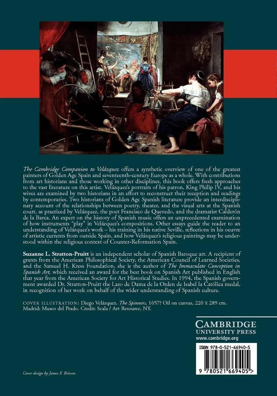 Rückseite: 9780521669405 | The Cambridge Companion to Velazquez | Stratton-Pruitt | Taschenbuch