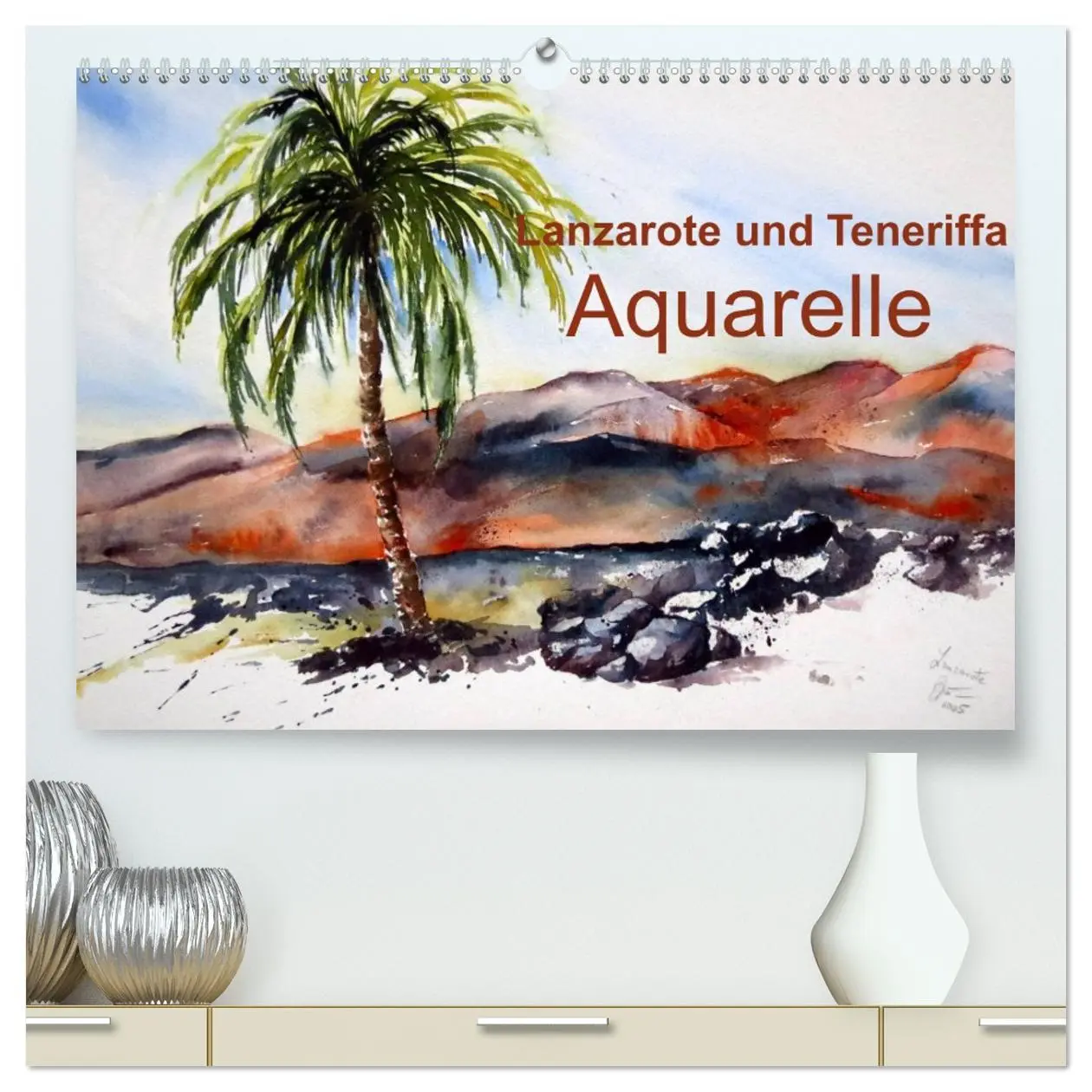 Cover: 9783516039405 | Lanzarote und Teneriffa - Aquarelle (hochwertiger Premium...