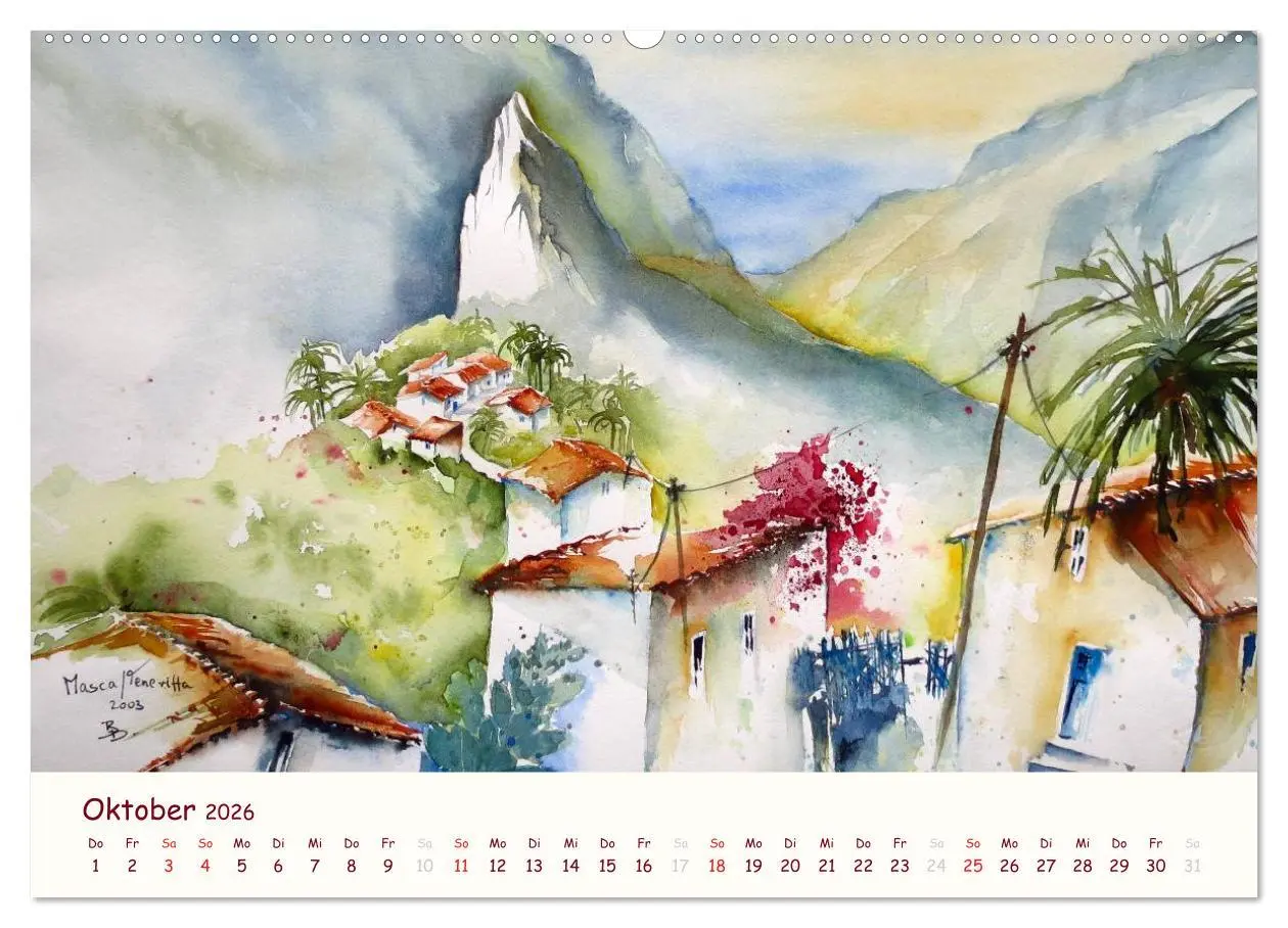 Bild: 9783516039405 | Lanzarote und Teneriffa - Aquarelle (hochwertiger Premium...