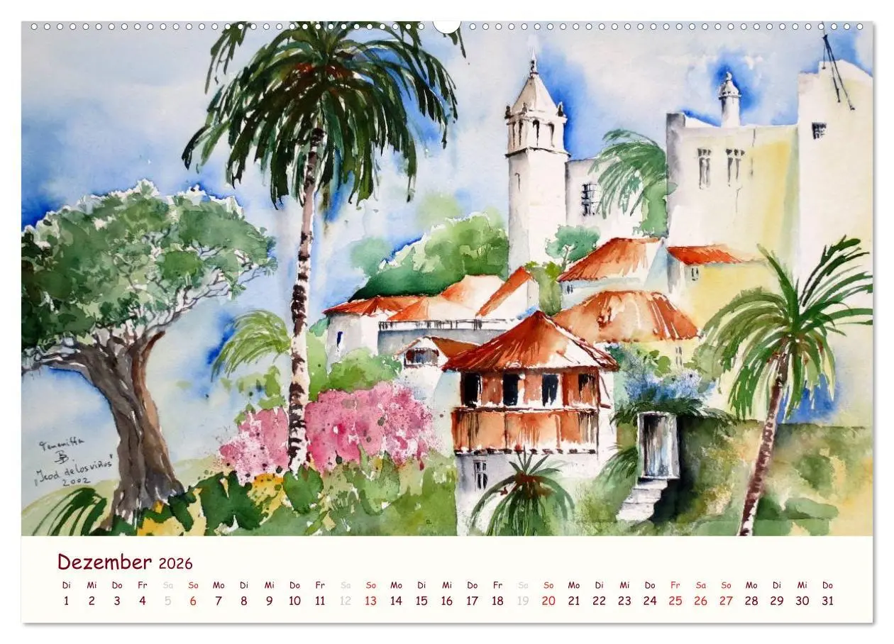Bild: 9783516039405 | Lanzarote und Teneriffa - Aquarelle (hochwertiger Premium...