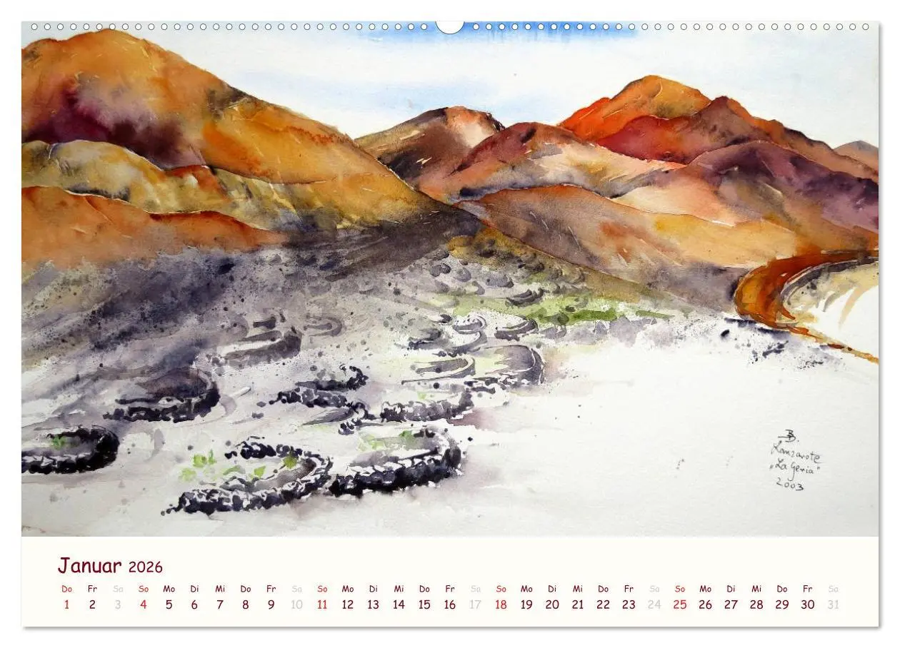 Bild: 9783516039405 | Lanzarote und Teneriffa - Aquarelle (hochwertiger Premium...