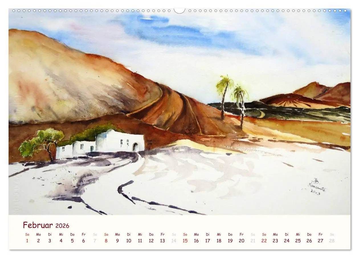 Bild: 9783516039405 | Lanzarote und Teneriffa - Aquarelle (hochwertiger Premium...
