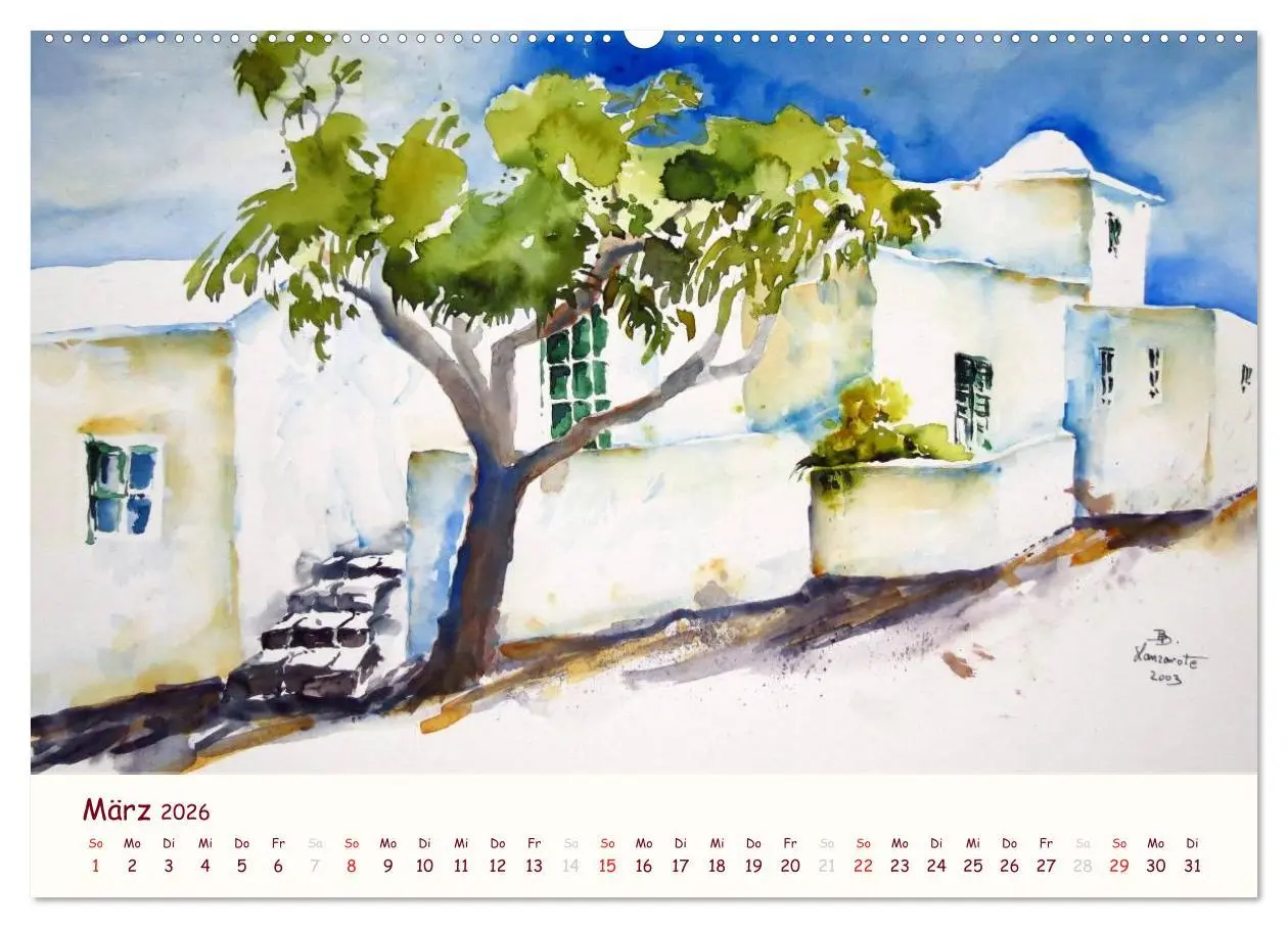 Bild: 9783516039405 | Lanzarote und Teneriffa - Aquarelle (hochwertiger Premium...