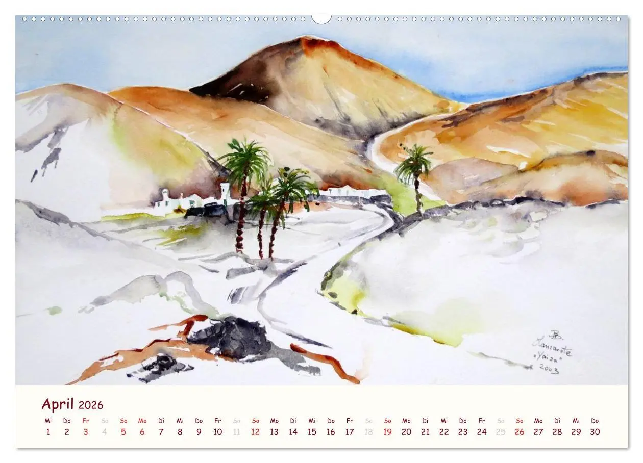 Bild: 9783516039405 | Lanzarote und Teneriffa - Aquarelle (hochwertiger Premium...