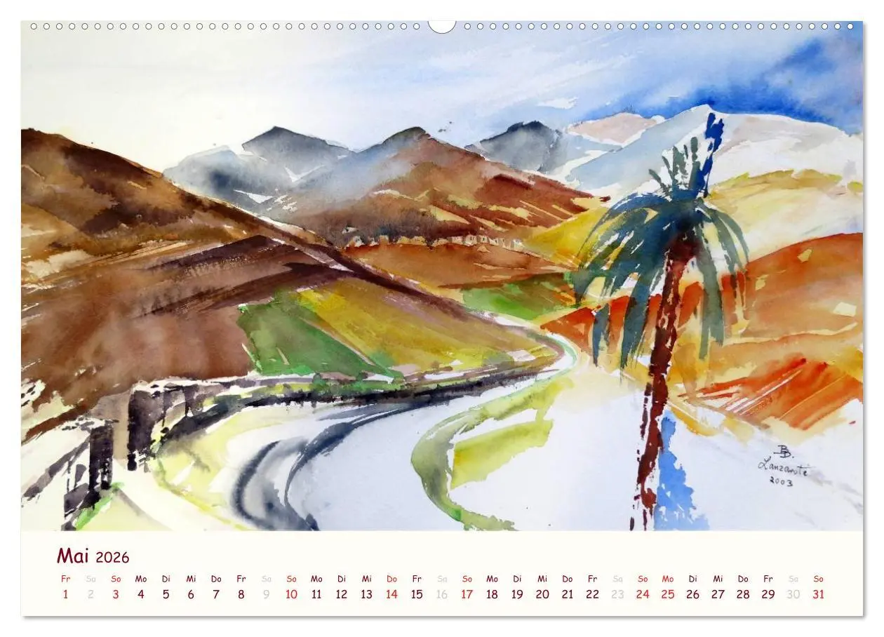 Bild: 9783516039405 | Lanzarote und Teneriffa - Aquarelle (hochwertiger Premium...