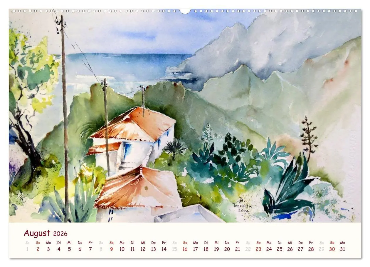 Bild: 9783516039405 | Lanzarote und Teneriffa - Aquarelle (hochwertiger Premium...
