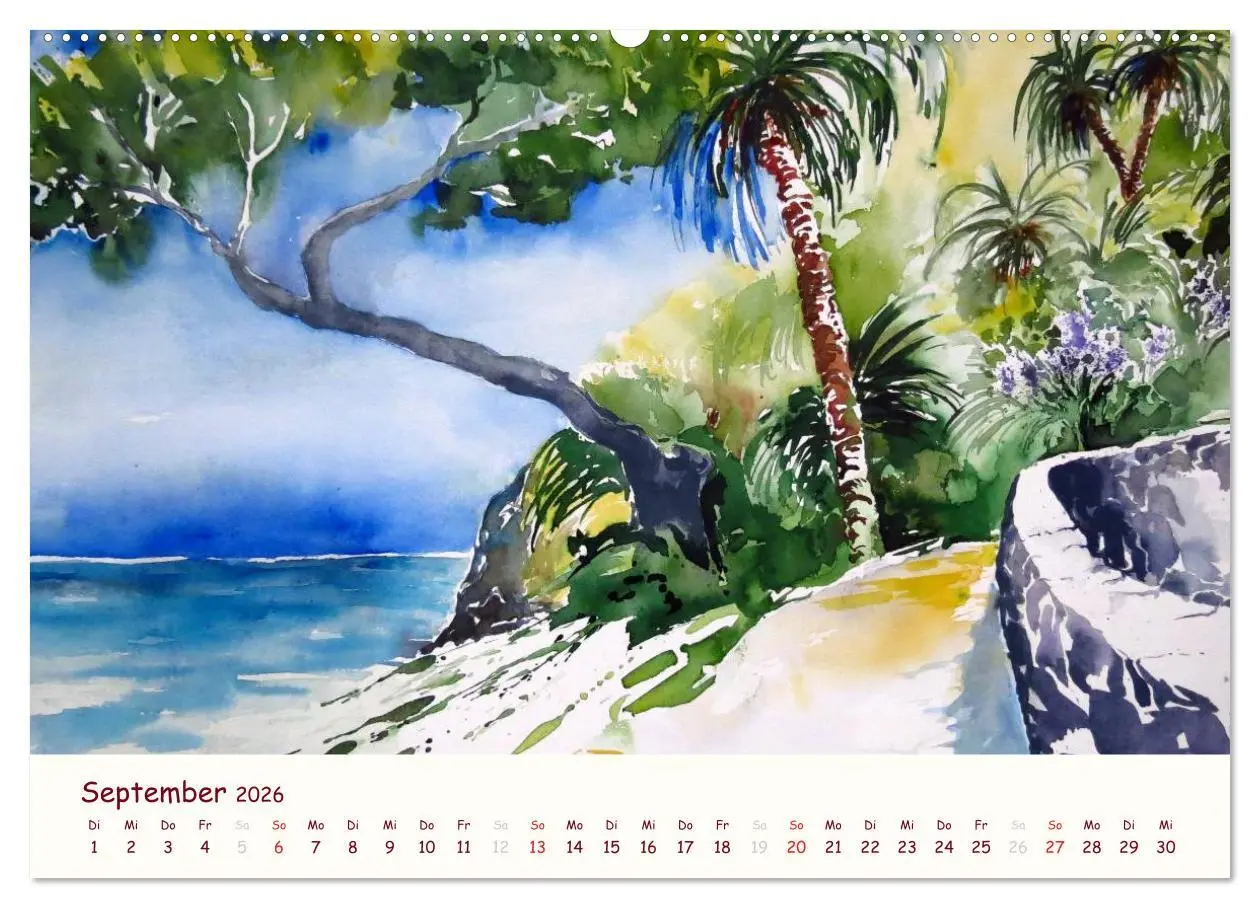 Bild: 9783516039405 | Lanzarote und Teneriffa - Aquarelle (hochwertiger Premium...