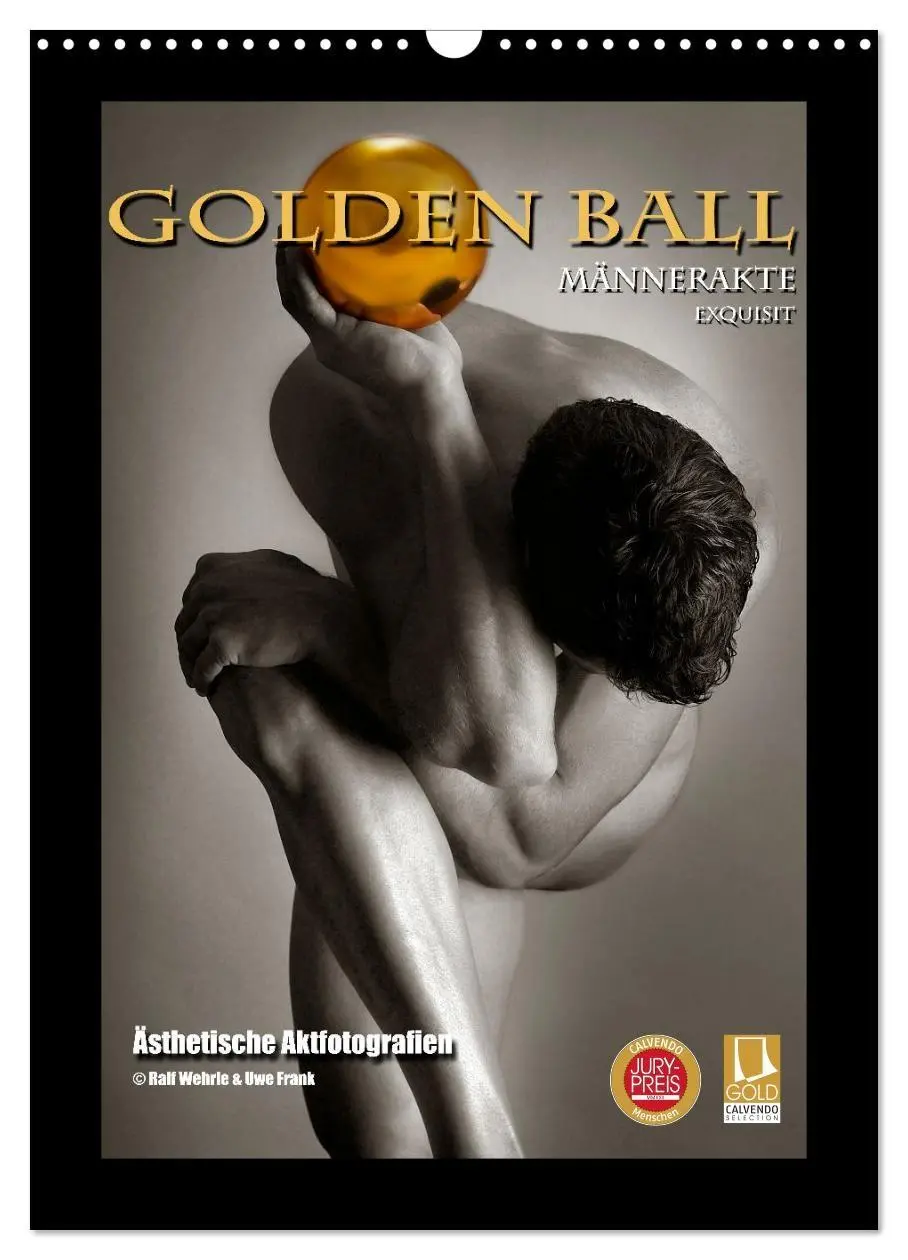 Cover: 9783516349405 | Golden Ball Männerakte exquisit (Wandkalender 2026 DIN A3 hoch),...
