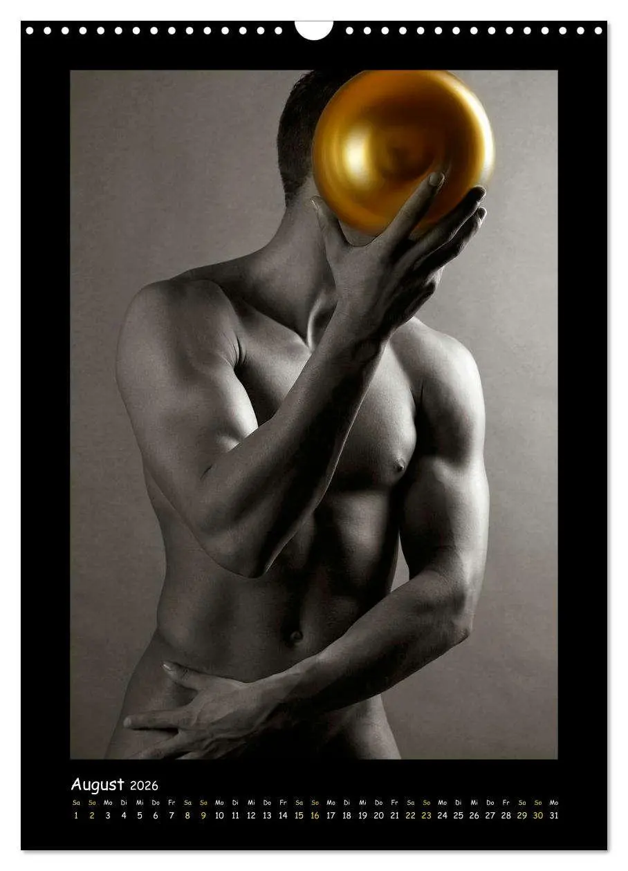 Bild: 9783516349405 | Golden Ball Männerakte exquisit (Wandkalender 2026 DIN A3 hoch),...