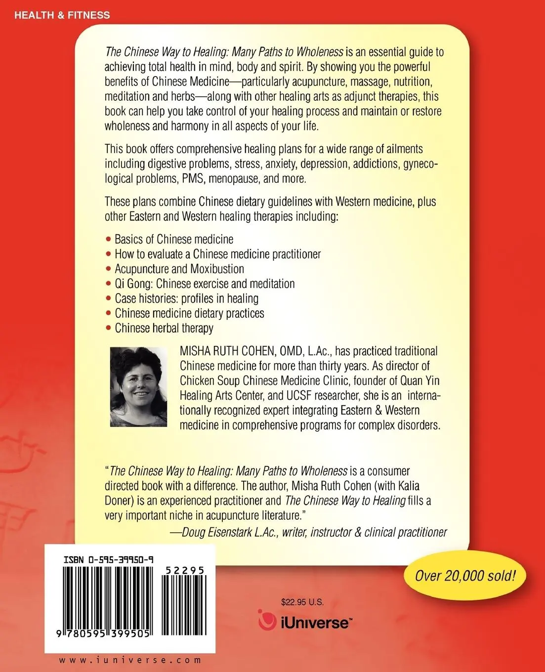 Rückseite: 9780595399505 | The Chinese Way to Healing | Many Paths to Wholeness | Cohen | Buch