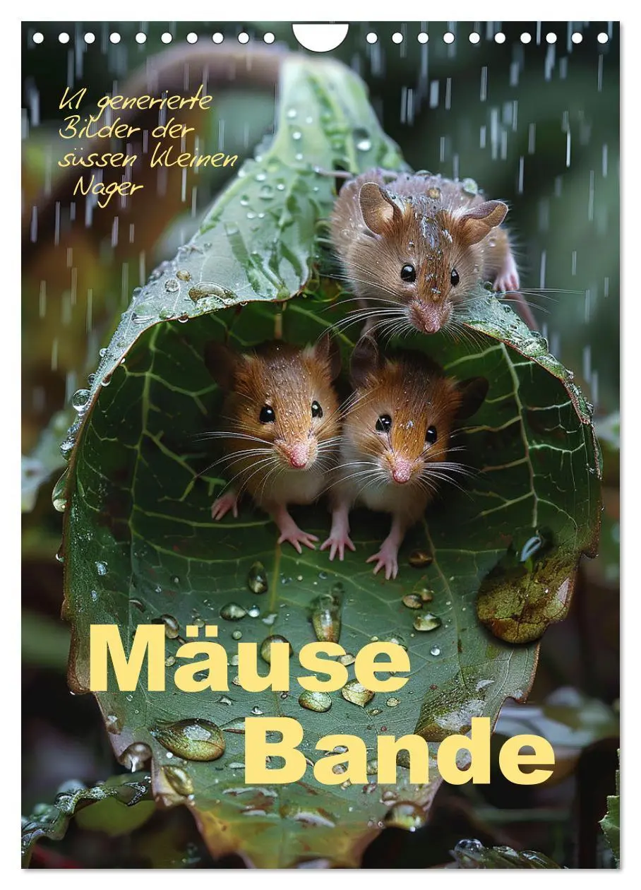 Cover: 9783516269505 | Mäusebande (Wandkalender 2026 DIN A4 hoch), CALVENDO Monatskalender