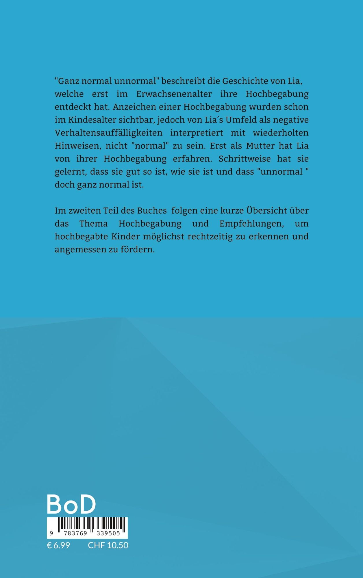 Rückseite: 9783769339505 | Ganz normal unnormal. | Liana Sun | Taschenbuch | 66 S. | Deutsch