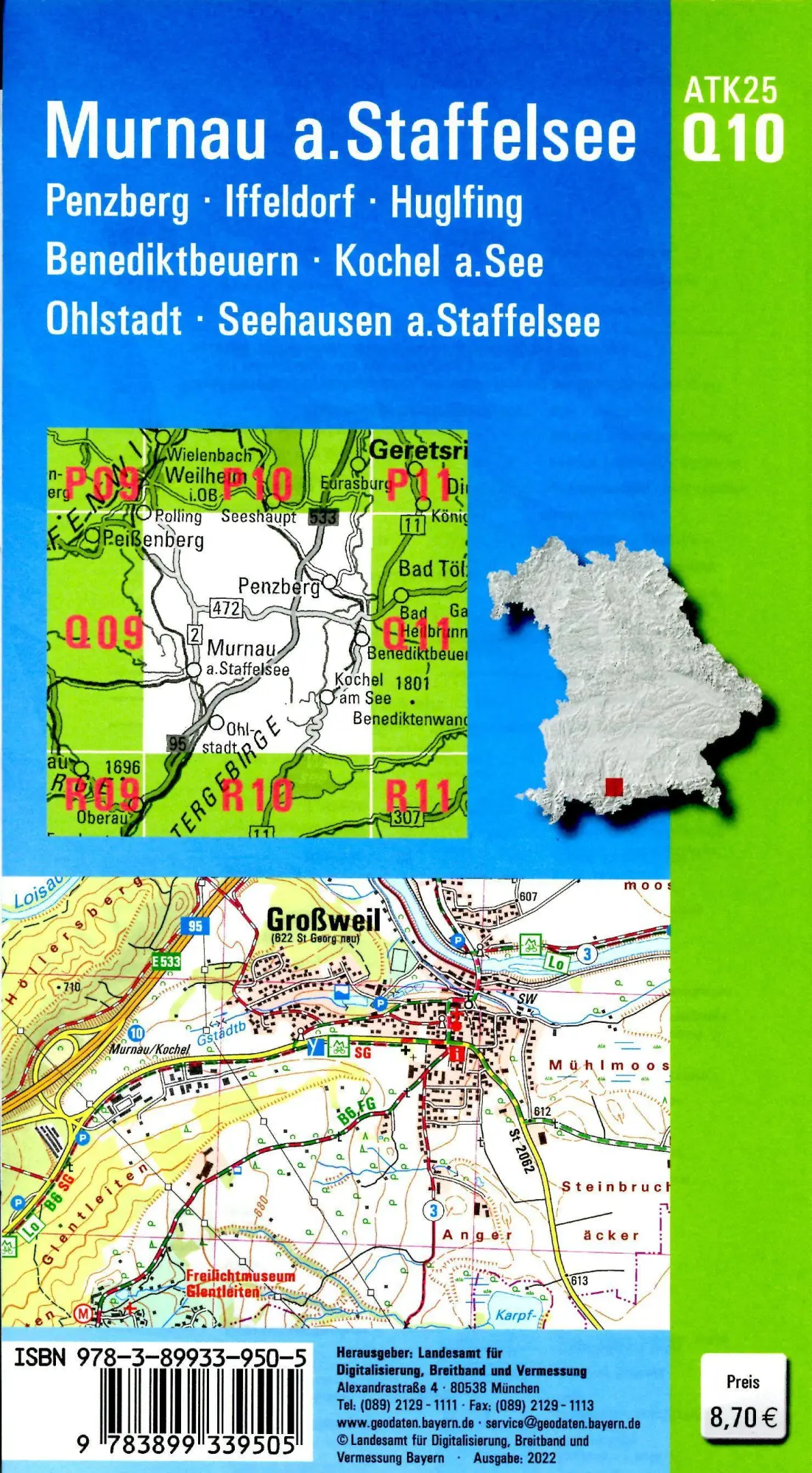 Bild: 9783899339505 | Murnau a.Staffelsee 1:25 000 | Digitalisierung | (Land-)Karte | 2022