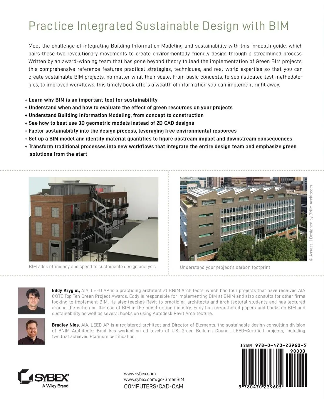 Rückseite: 9780470239605 | Green Bim | Eddy Krygiel (u. a.) | Taschenbuch | 272 S. | Englisch