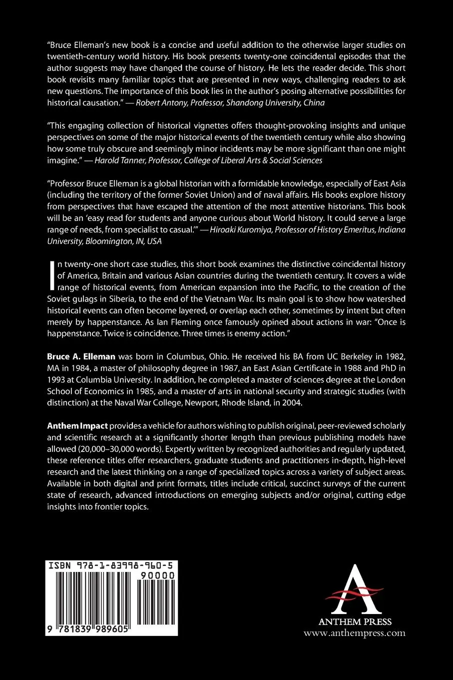 Rückseite: 9781839989605 | The Impact of Coincidence in Modern American, British, and Asian...
