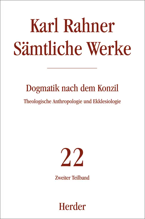 Cover: 9783451299605 | Karl Rahner Sämtliche Werke. Tl.2 | Karl SJ Rahner | Buch | 1016 S.