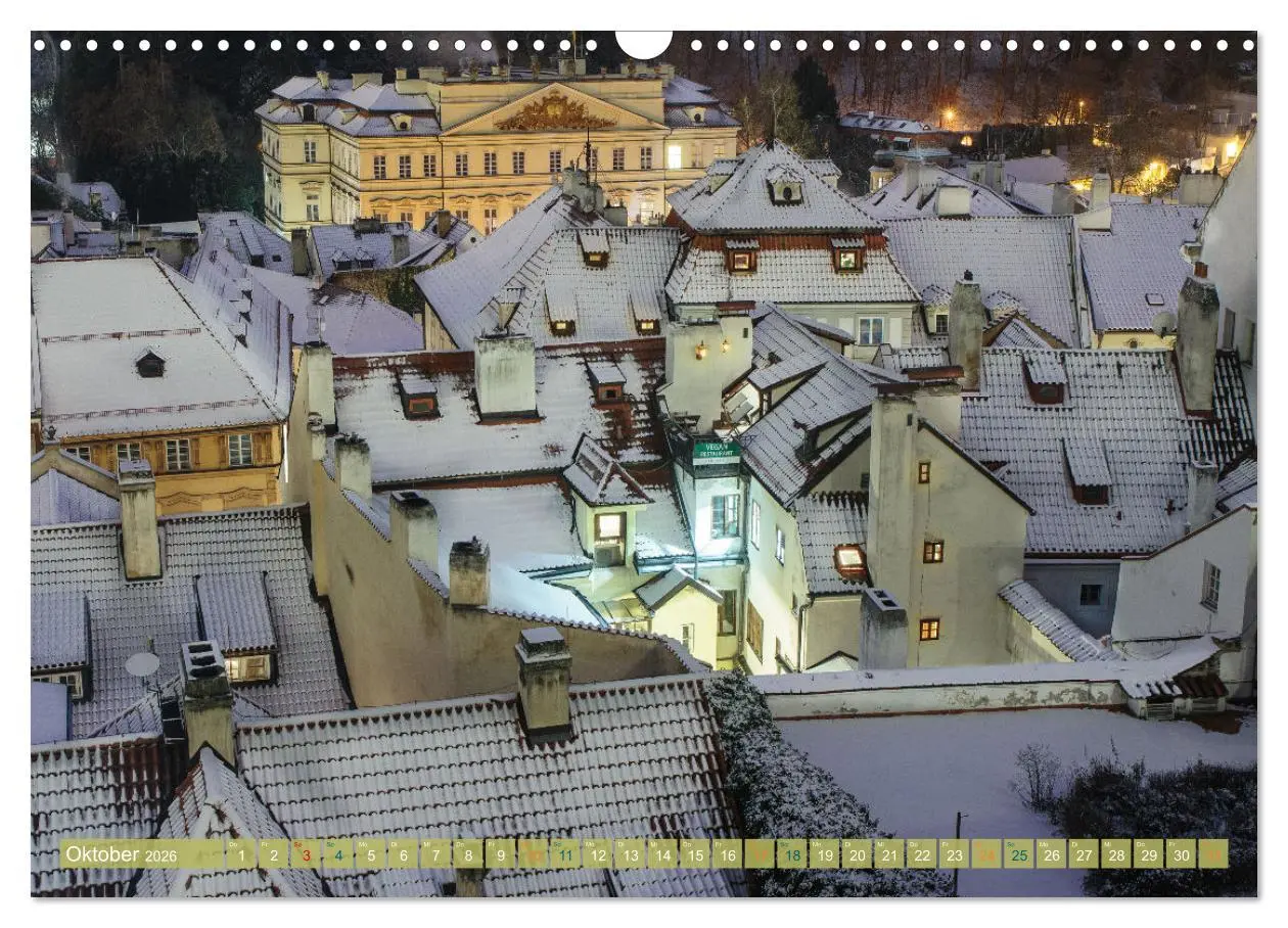 Bild: 9783457549605 | Winterzauber in Prag (Wandkalender 2026 DIN A3 quer), CALVENDO...