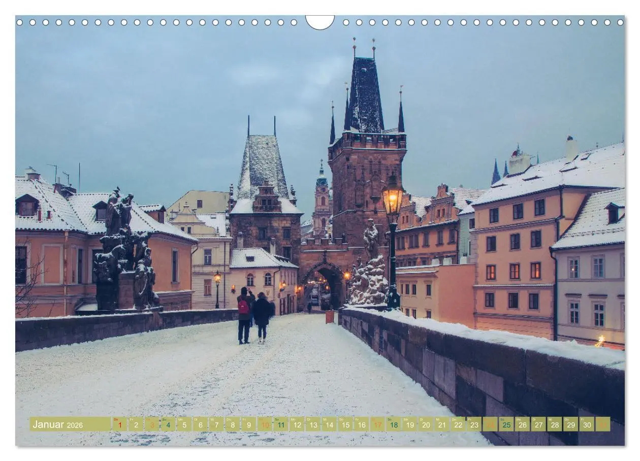 Bild: 9783457549605 | Winterzauber in Prag (Wandkalender 2026 DIN A3 quer), CALVENDO...