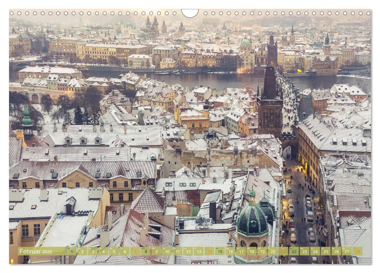 Bild: 9783457549605 | Winterzauber in Prag (Wandkalender 2026 DIN A3 quer), CALVENDO...
